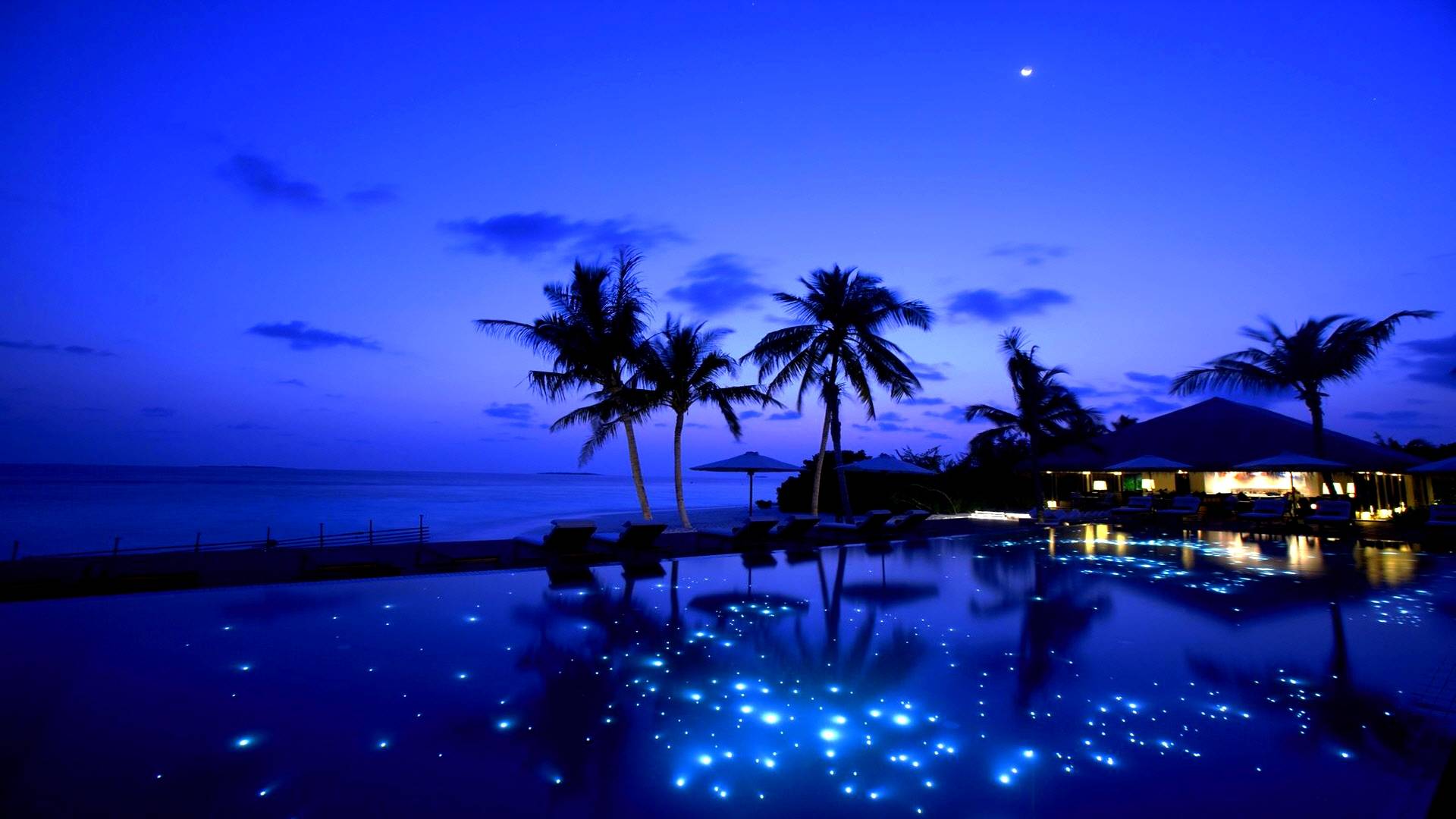 Paradise Wallpapers For Desktop For Mobile And Desktop - Paradise Night , HD Wallpaper & Backgrounds