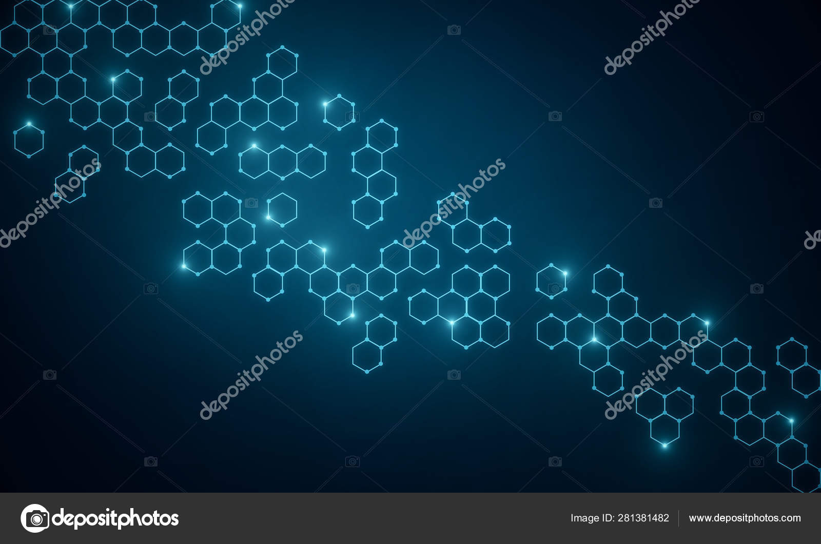 Abstract Medical Wallpaper Stock Photo - Chemistry Hexagon , HD Wallpaper & Backgrounds