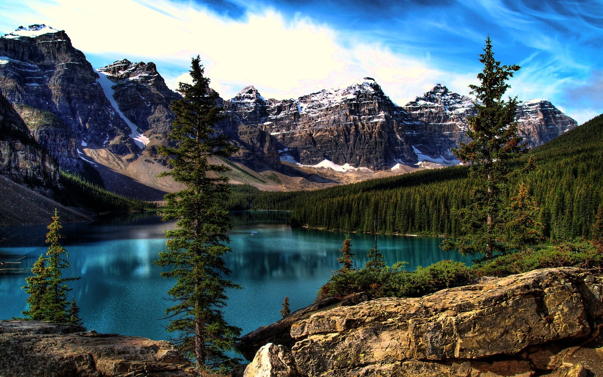 Moraine Lake Desktop Wallpaper 
 Data-src - Banff National Park , HD Wallpaper & Backgrounds
