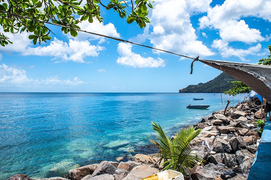 St Vincent And The Grenadines, Blue Sea, Caribbean, - St Vincent Och Grenadinerna , HD Wallpaper & Backgrounds