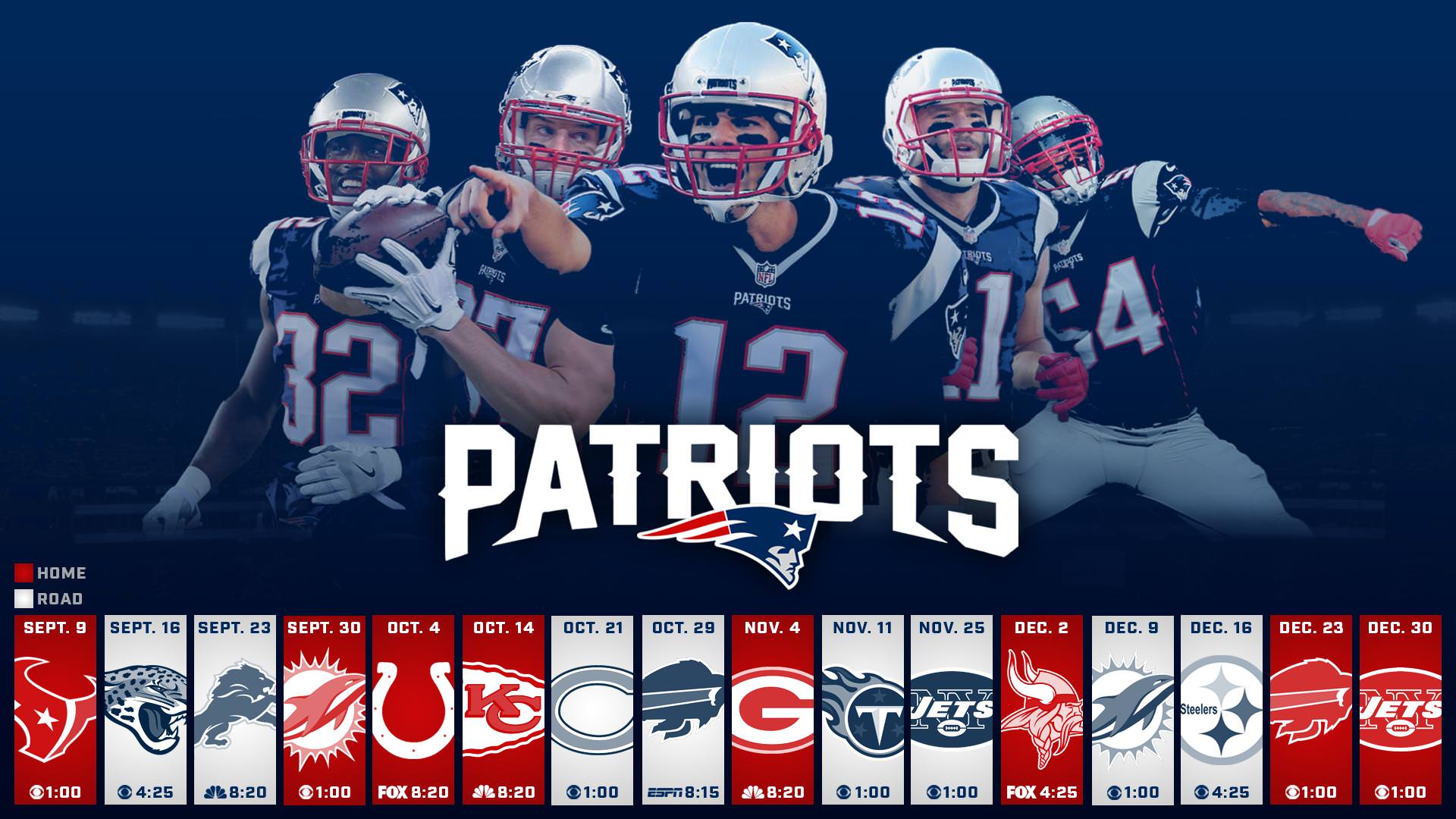 Patriots Schedule Wallpaper 2018 , HD Wallpaper & Backgrounds