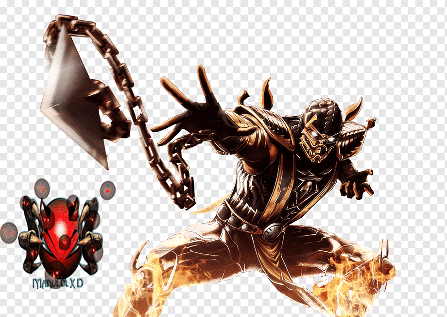 Mortal Kombat X Mortal Kombat 3 Injustice - Mortal Kombat Scorpion Png , HD Wallpaper & Backgrounds