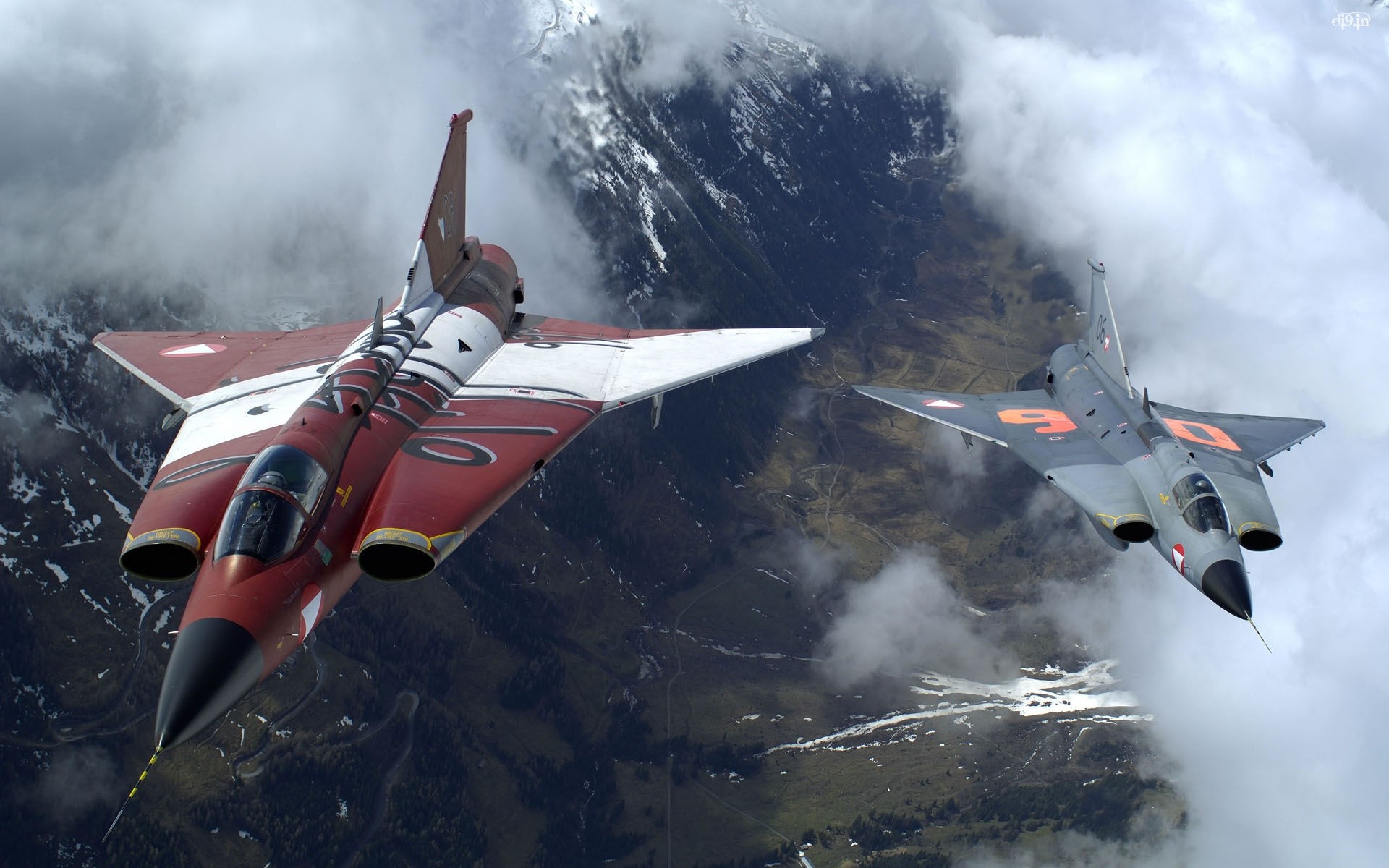 1920x1200, Plane Wallpapers, War Planes, Wings, Flying - Saab Draken , HD Wallpaper & Backgrounds