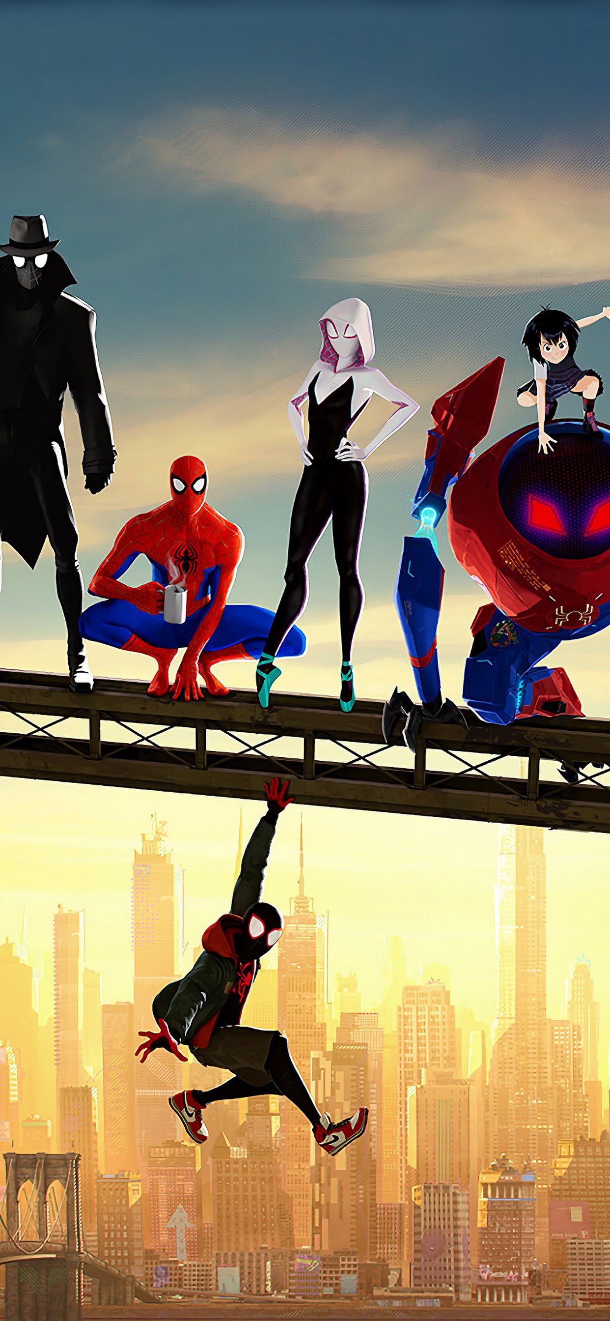 Into The Spider Verse, Characters, 4k, - Spider Man Into The Spider Verse , HD Wallpaper & Backgrounds