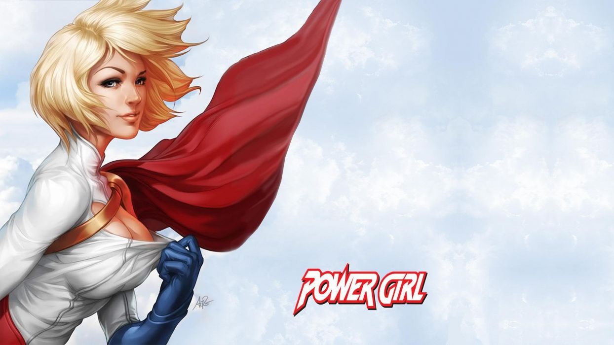 Powergirl Dc Comics Wallpaper - Power Gril Dc Comics , HD Wallpaper & Backgrounds