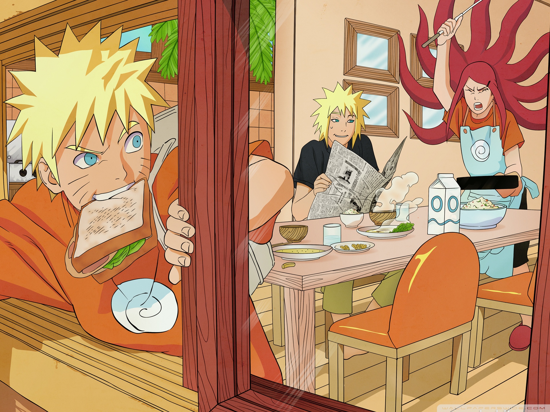 Minato Kushina Naruto Funny , HD Wallpaper & Backgrounds