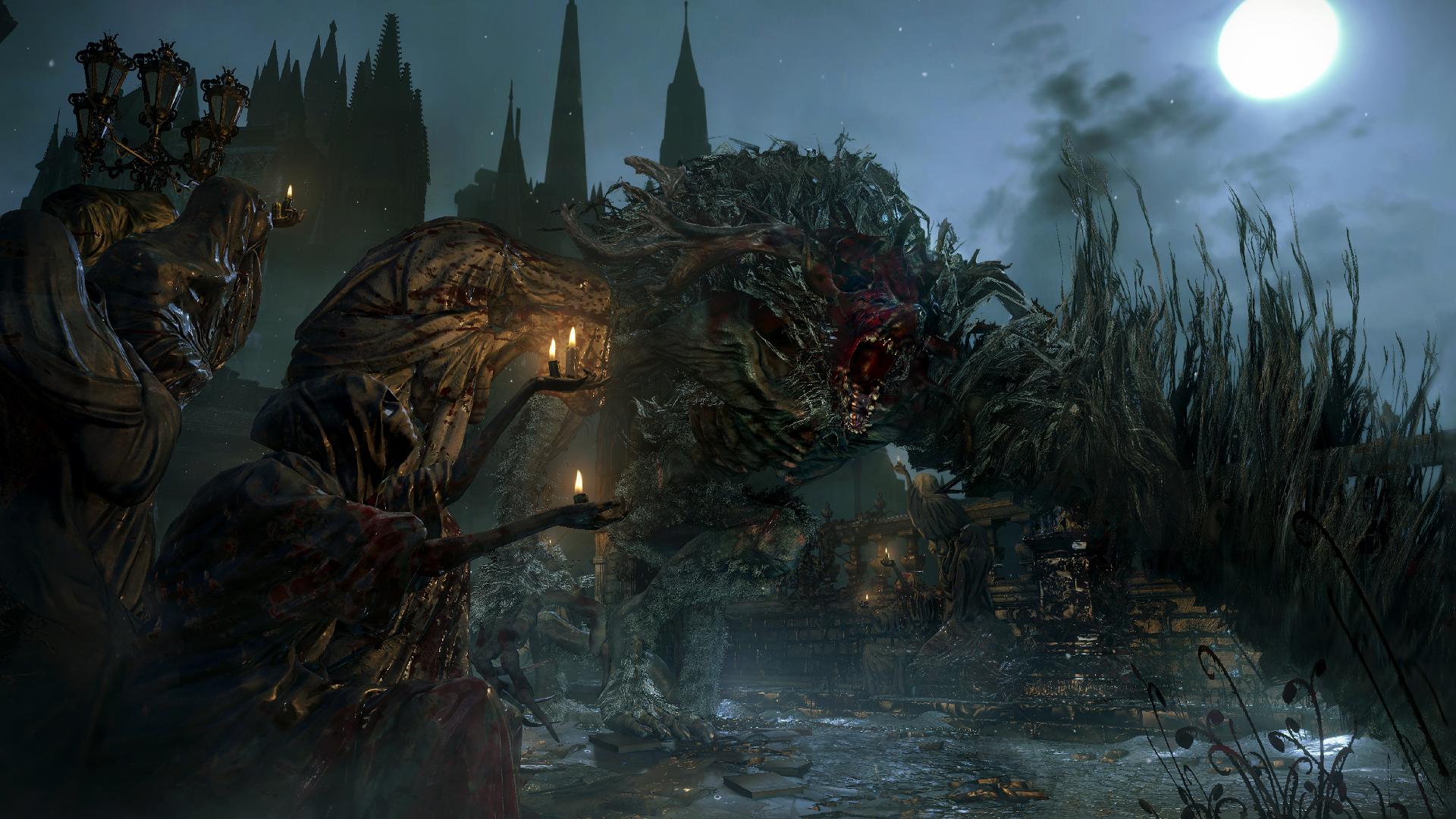 Cleric Beast On Bloodborne Game Hd Wallpaper - Bloodborne Cleric Beast , HD Wallpaper & Backgrounds