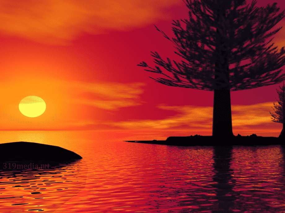 Desktop Sunset Afterglow Sunrise Landscape, Sunset, - Landscape Sunset , HD Wallpaper & Backgrounds