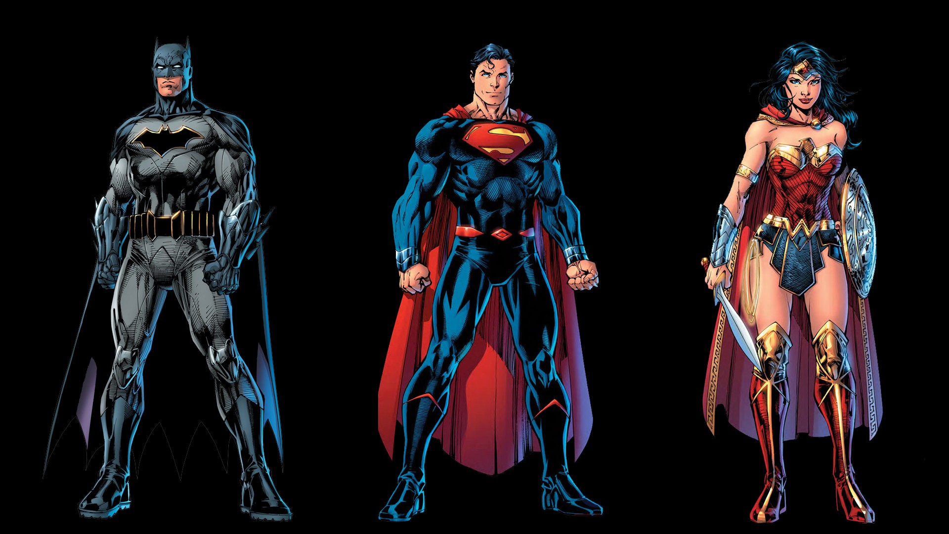 Dc Trinity Wallpaper - Superman Rebirth Jim Lee , HD Wallpaper & Backgrounds