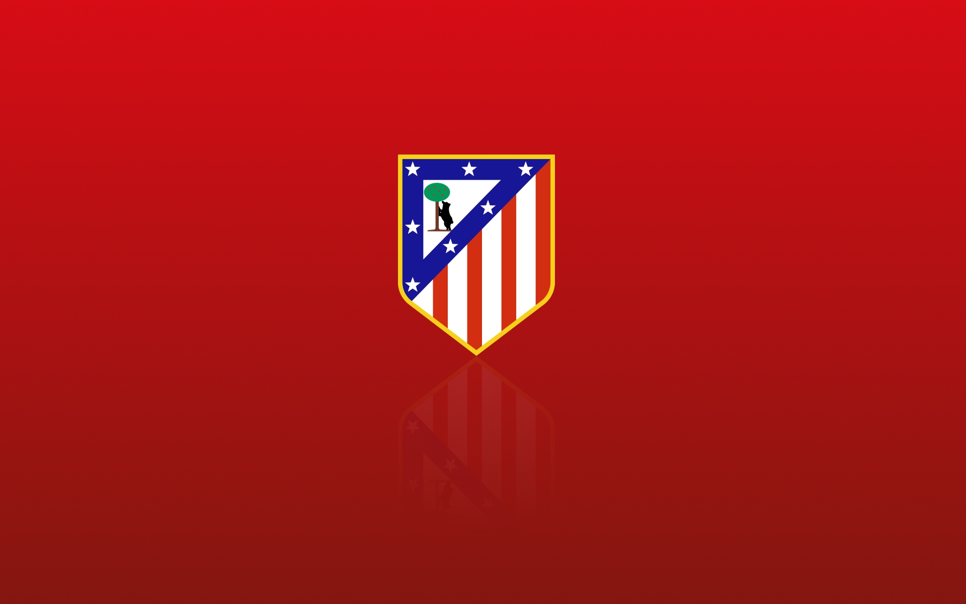 Atletico Madrid Badge Black Background , HD Wallpaper & Backgrounds