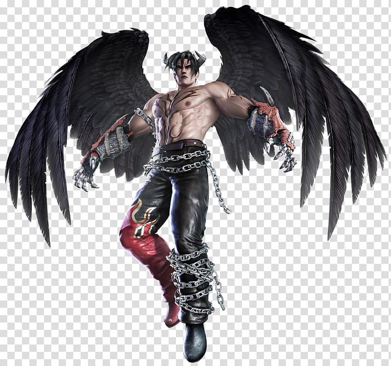 Devil Jin Ttt Original Small, Male Character With Wings - Tekken Devil Jin Png , HD Wallpaper & Backgrounds