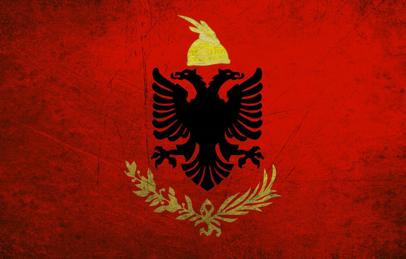Photo Wallpaper Freedom, Crown, Eagle, Albania - Flag Of Albania , HD Wallpaper & Backgrounds