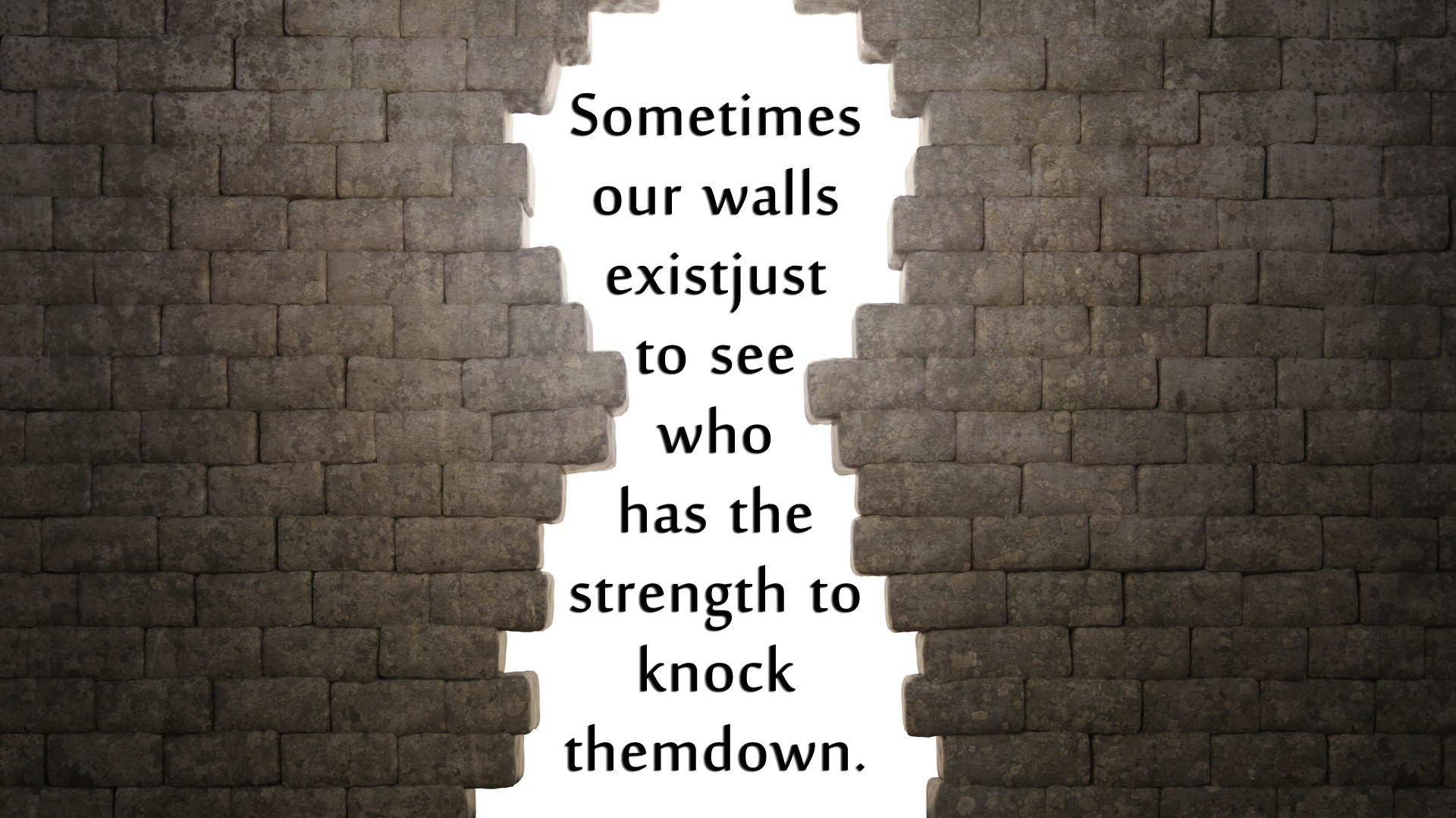 Nice Thought On Wall Hd Wallpaper - Brickwork , HD Wallpaper & Backgrounds