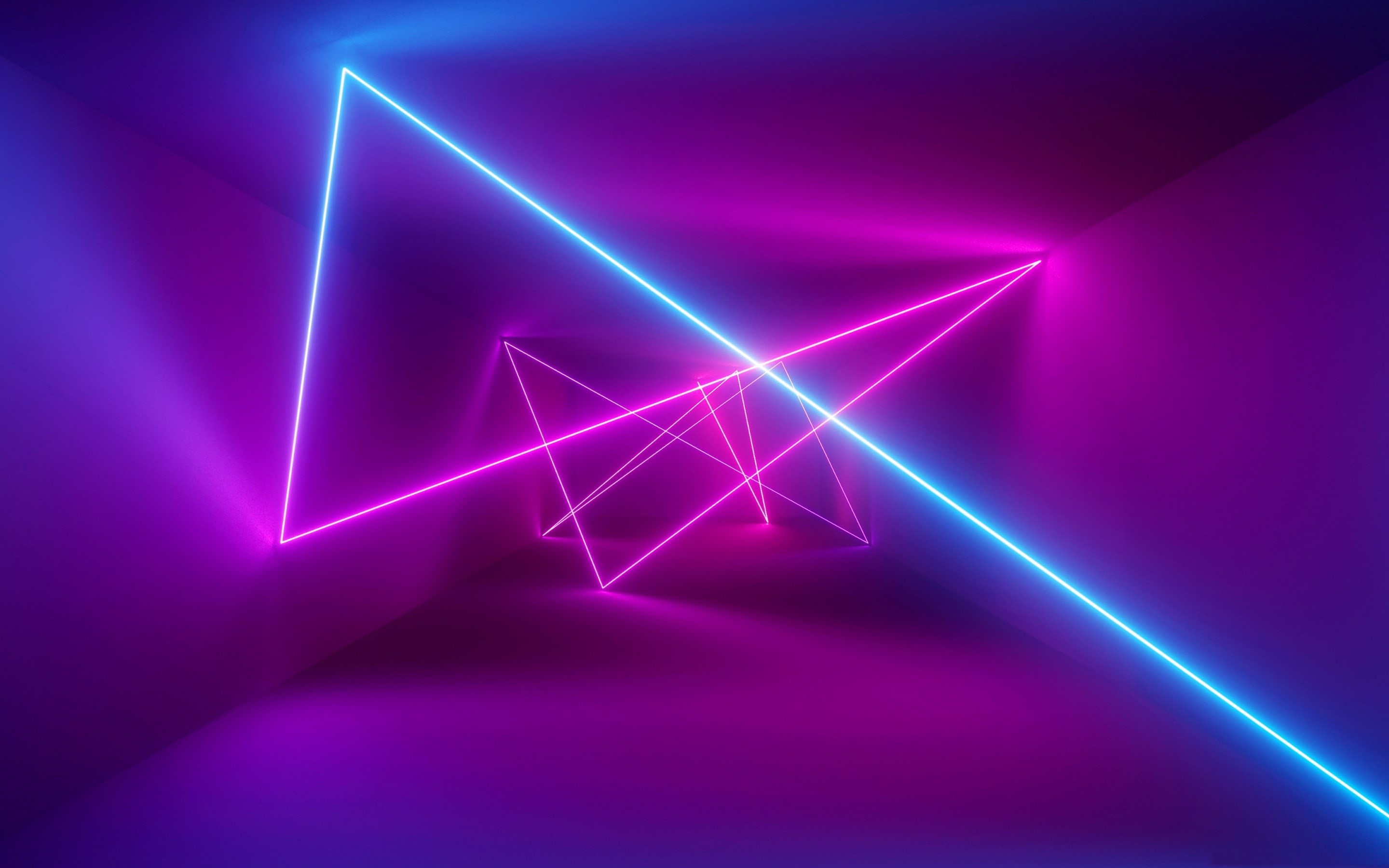 Neon Room, Lines, Laser Lights - Neon Background , HD Wallpaper & Backgrounds