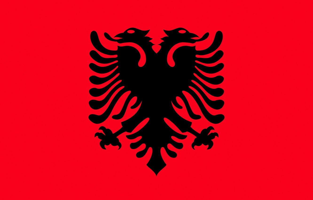 Photo Wallpaper Flag, Red, Eagle, Black, Eagle, Albania, - Albanian Flag , HD Wallpaper & Backgrounds