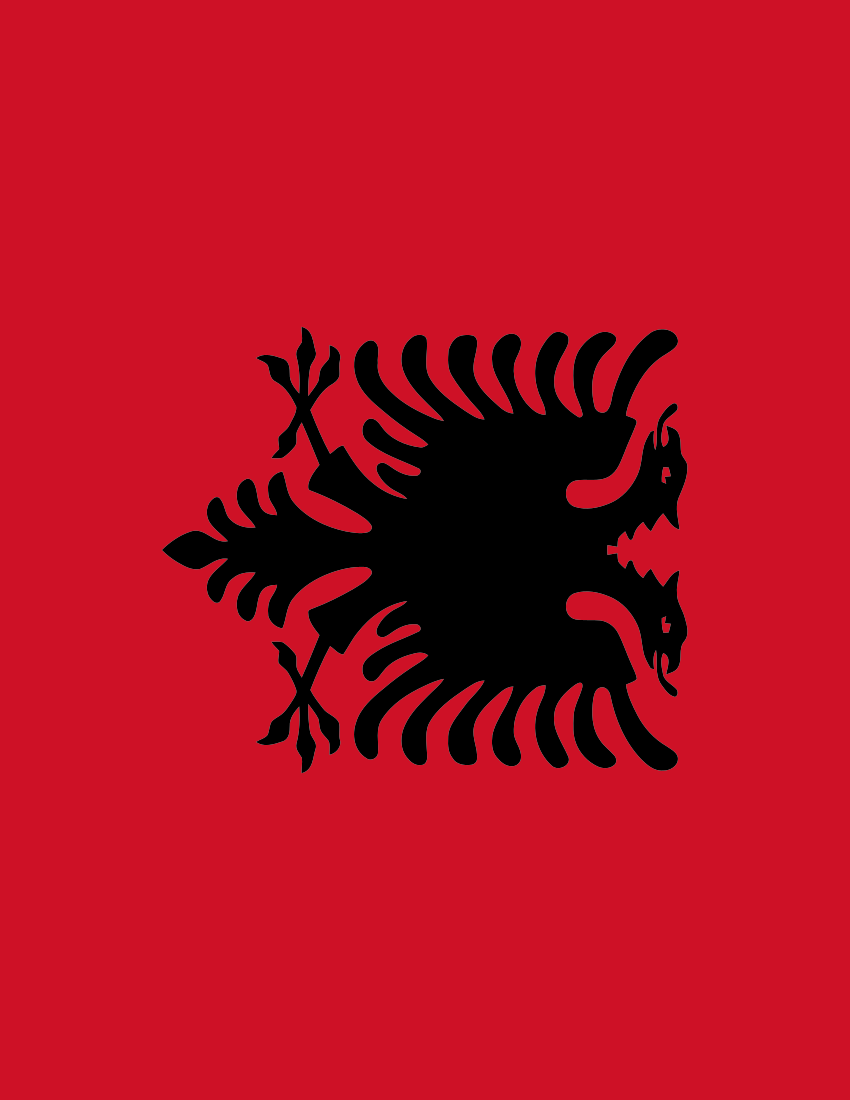 Albania Flag Full Page - Albanian Flag , HD Wallpaper & Backgrounds