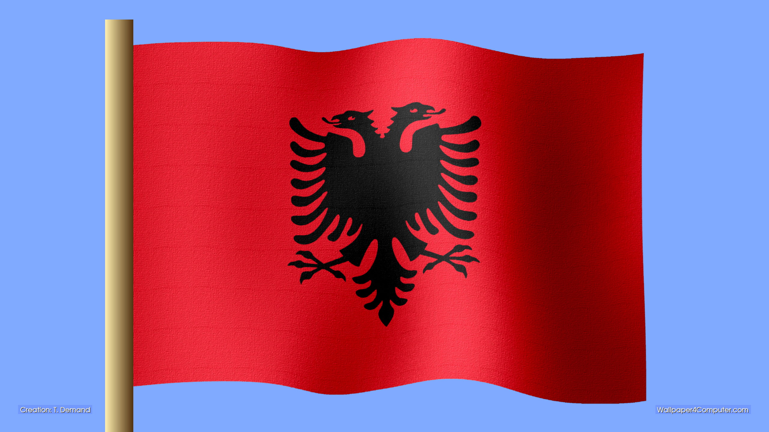 Albania Wallpaper - Albania Wallpaper - Flag Albania , HD Wallpaper & Backgrounds