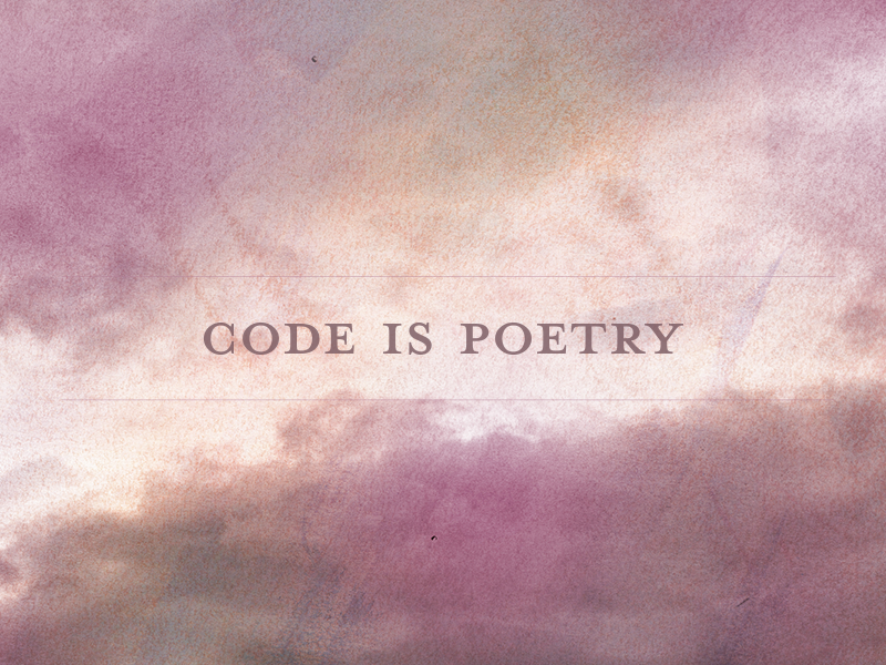 Code Is Poetry Desktop Wallpaper Wallpaper , HD Wallpaper & Backgrounds