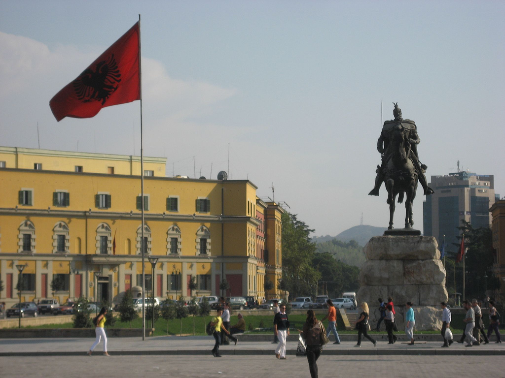Central Albania - Skanderbeg Square , HD Wallpaper & Backgrounds