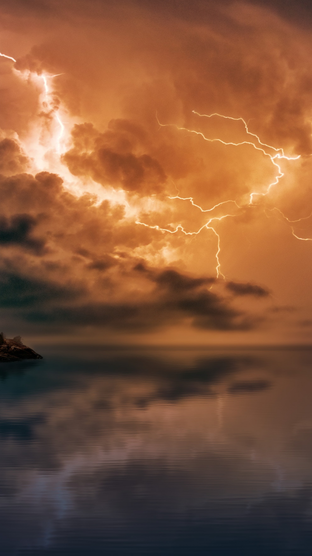 Lightning, Sky, Storm Iphone Wallpaper - Powerful Images Of God , HD Wallpaper & Backgrounds