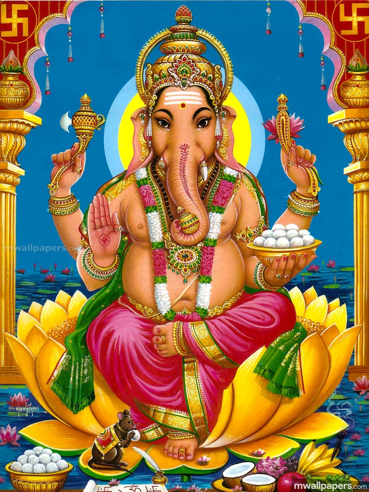 Best God Vinayagar Hd Photos (1080p) (11188) - Vinayagar Images Hd Download , HD Wallpaper & Backgrounds