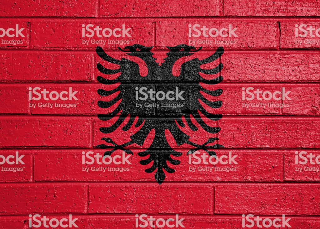 Flag Of Albania Stock Photo - Albanian Flag , HD Wallpaper & Backgrounds