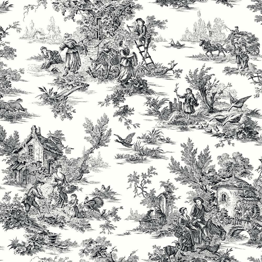 Toile Wallpaper Black And White , HD Wallpaper & Backgrounds