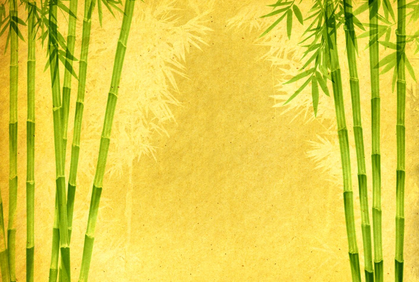 Yellow Bamboo Wallpaper Wall Decor - Bamboo Wallpaper For Spa , HD Wallpaper & Backgrounds