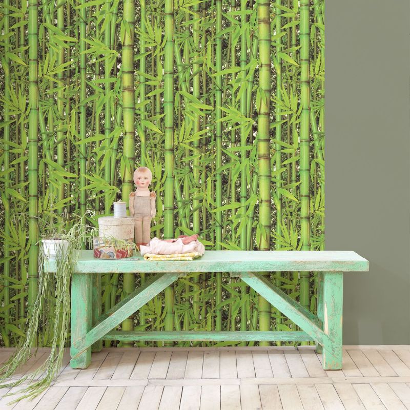Forest Bamboo Wallpaper - Foret De Bambou Papier Peint , HD Wallpaper & Backgrounds