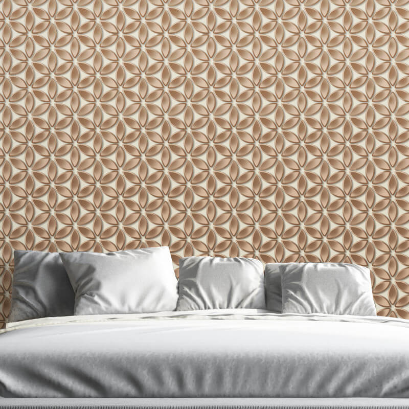 Muriva Petals Leaf Floral Bronze Foil Metallic Wallpaper - Wallpaper , HD Wallpaper & Backgrounds