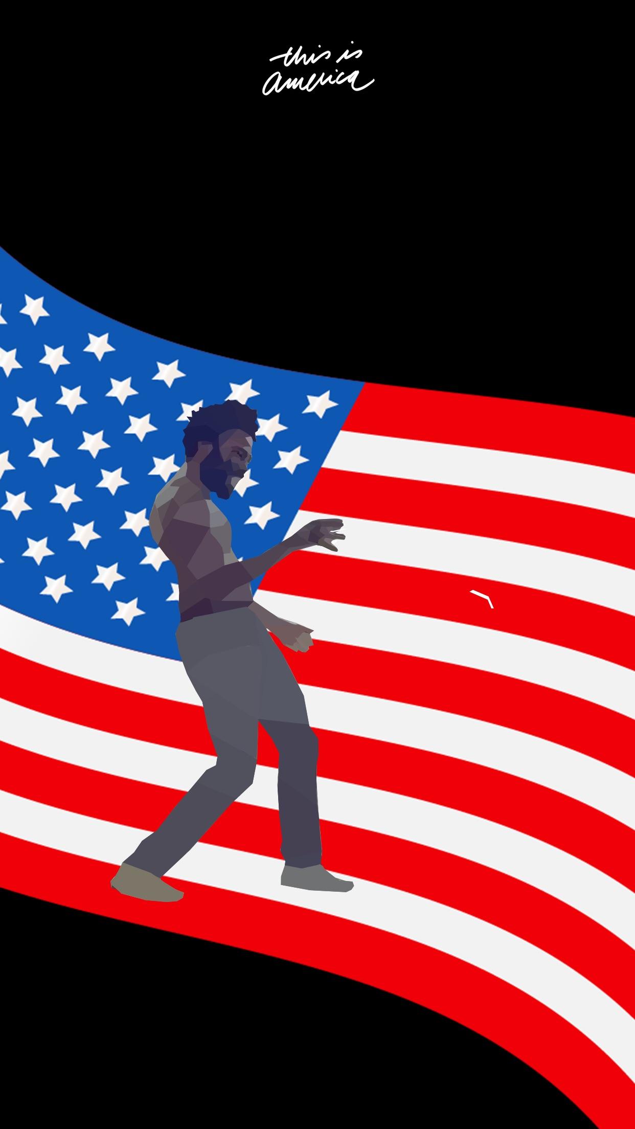 This Is America Lock Screen Wallpaper Ios That I Made - Childish Gambino This Is America Iphone , HD Wallpaper & Backgrounds