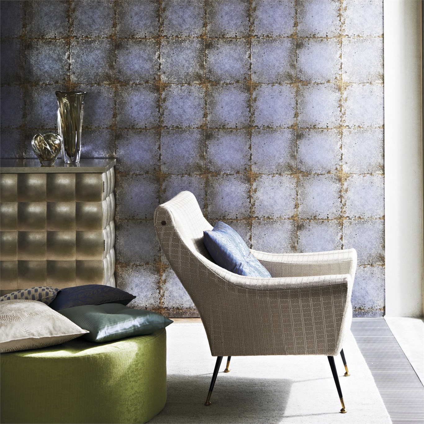 Lustre Tile, A Wallpaper By Zoffany, Part Of The Quartz - Zoffany Wallpaper Lustre Tile , HD Wallpaper & Backgrounds