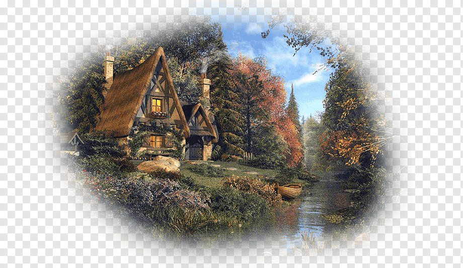Cottage Jigsaw Puzzles Painting Artist, Painting, Winter, - Dragonet Prophecy Dragon Wings Of Fire , HD Wallpaper & Backgrounds