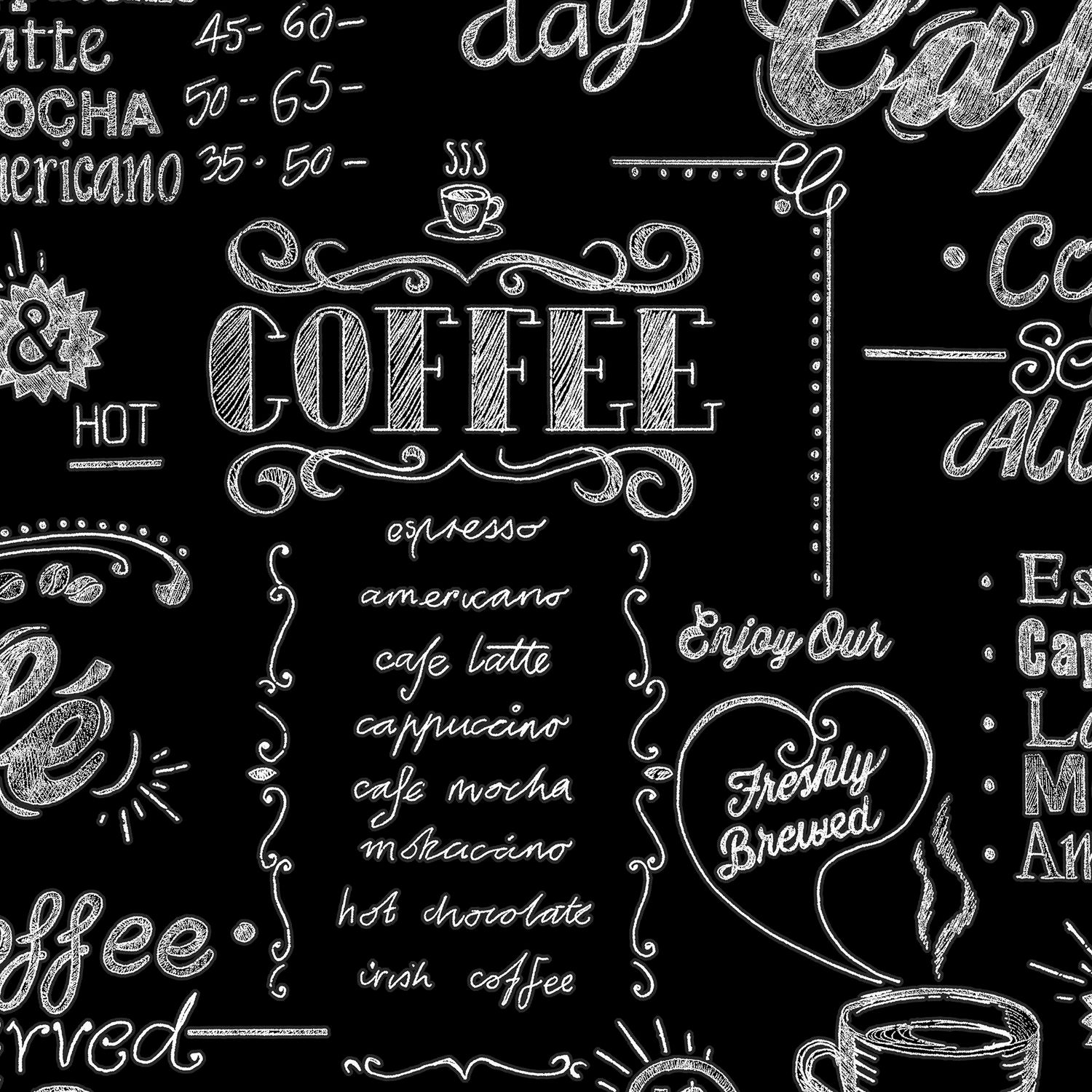 Modern Living Coffee Shop Wallpaper - Vintage Black And White , HD Wallpaper & Backgrounds