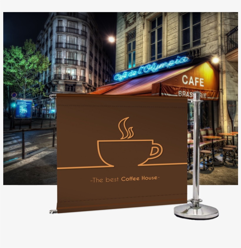 Cafe Barrier Add On Product Cat Image - Zoom Background Paris Cafe , HD Wallpaper & Backgrounds