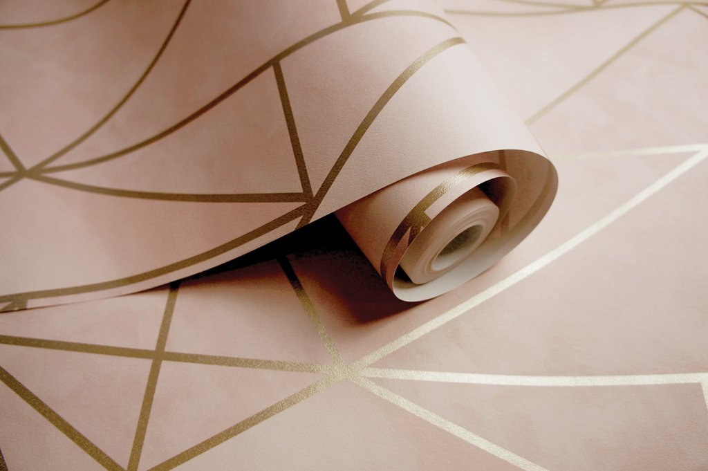 Charon Pink/gold Wallpaper - Paper , HD Wallpaper & Backgrounds