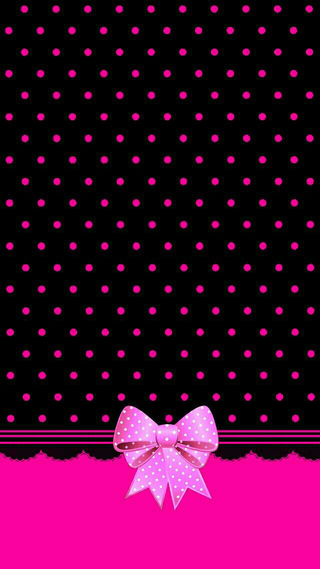 Polka Dot Wallpaper With Bows , HD Wallpaper & Backgrounds