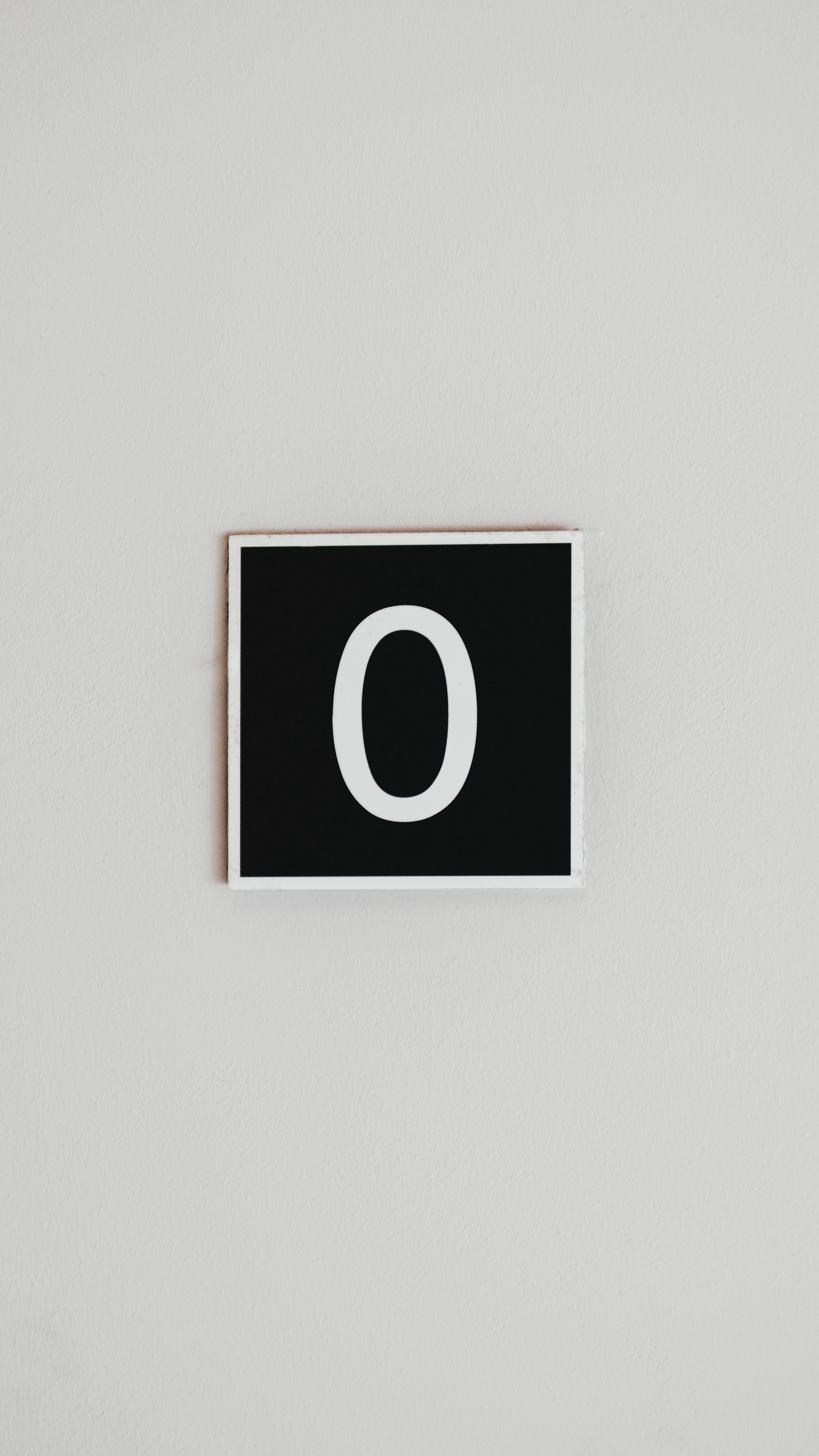Wallpaper Number, Zero, Frame, Wall, Minimalism - Zero Number Wallpaper Black , HD Wallpaper & Backgrounds