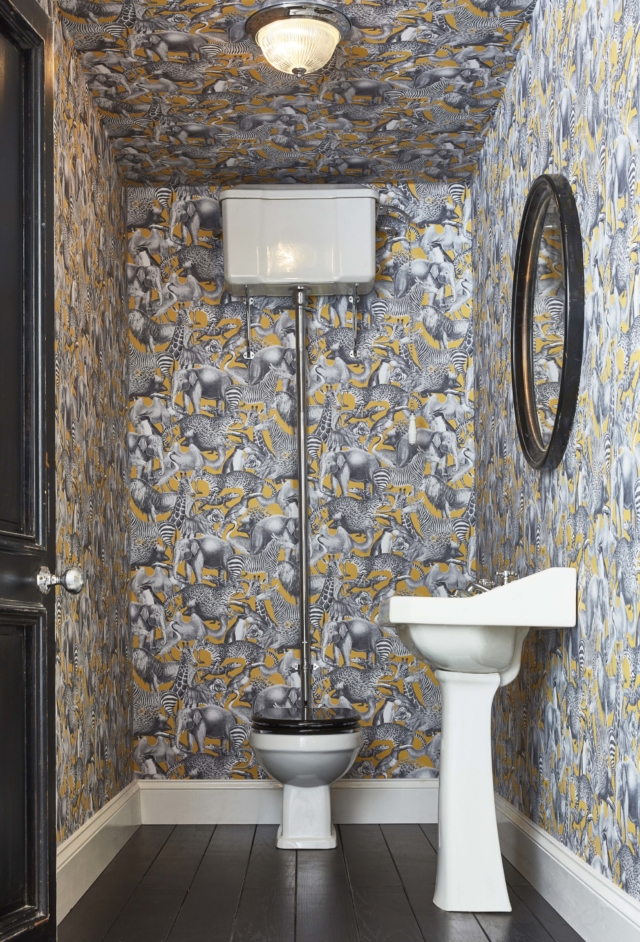Powder Room - Can I Use Wallpaper In My Bathroom , HD Wallpaper & Backgrounds