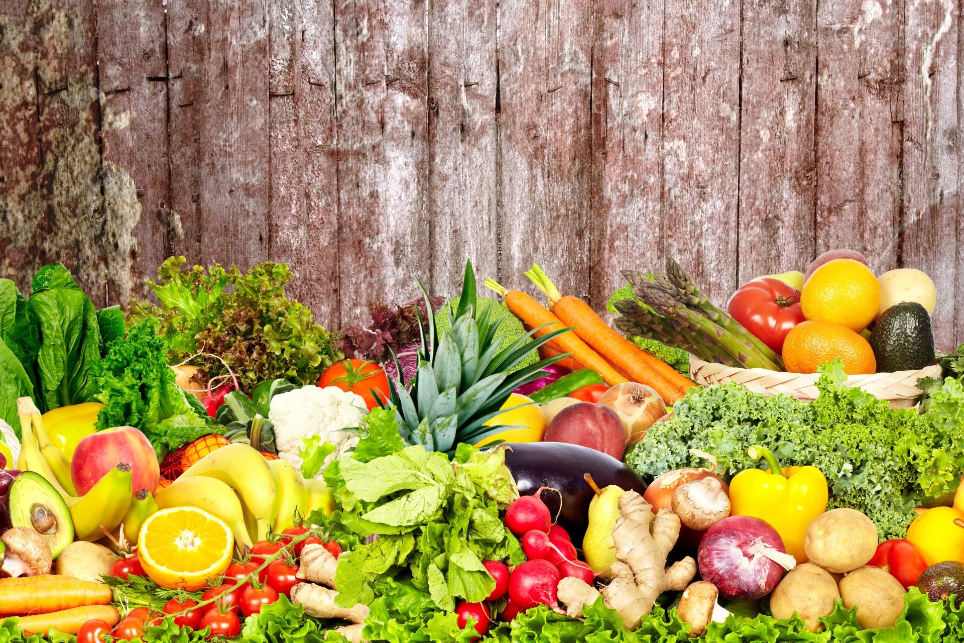 Fruit And Vegetable Background Hd - Fruits And Vegetables Background Hd , HD Wallpaper & Backgrounds
