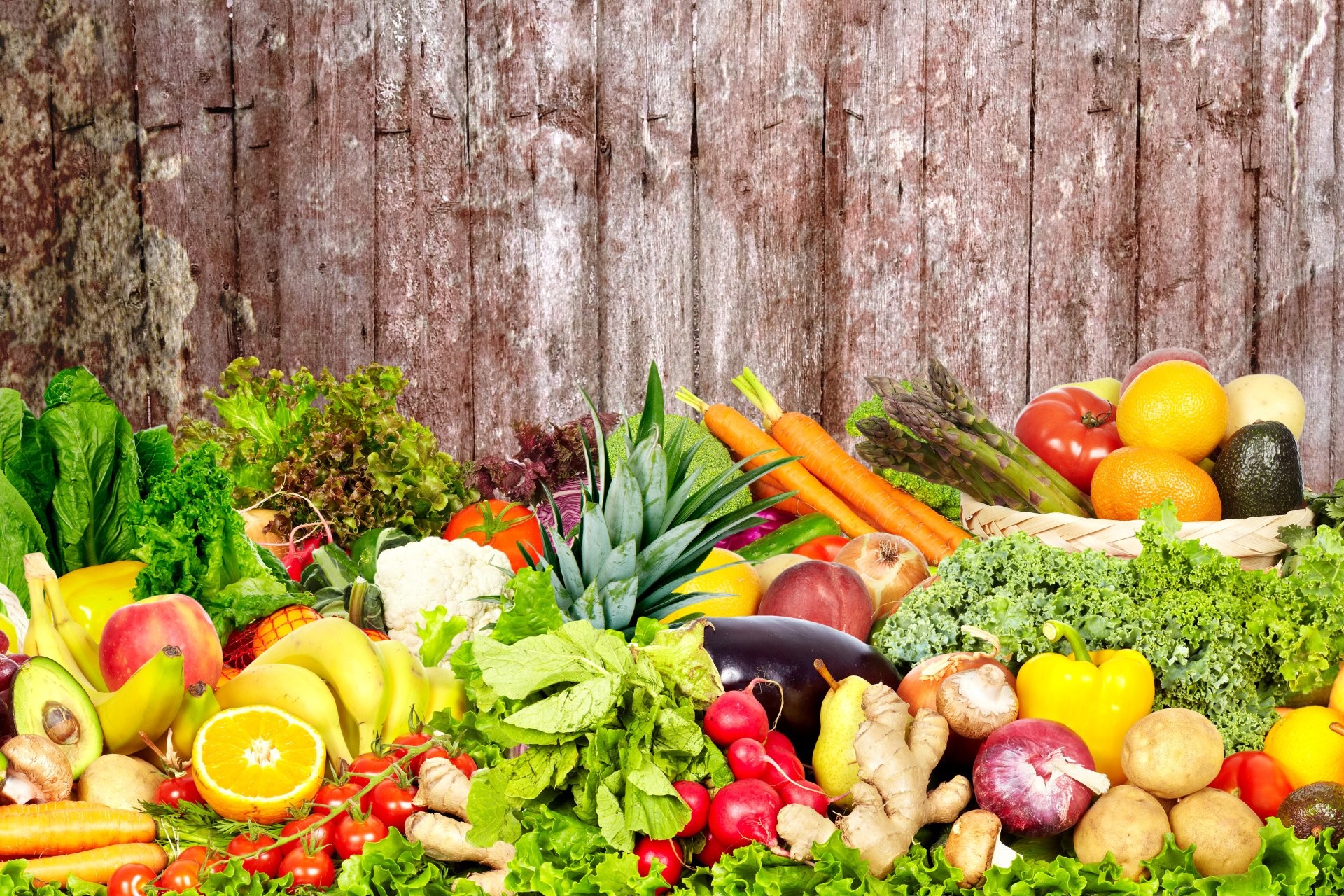 Fruit And Vegetable Background Hd - Fruits And Vegetables Background Hd