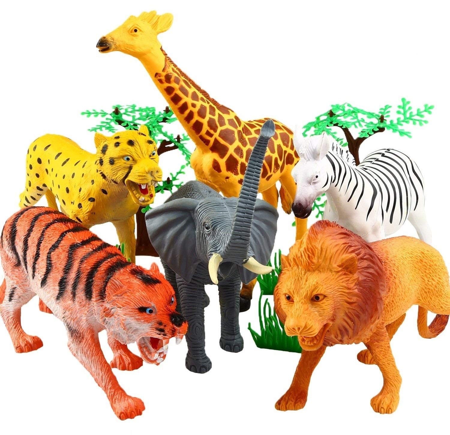Jgg Rubber Realistically Wild Animal Figurine Toys - Plastic Animal Toy , HD Wallpaper & Backgrounds
