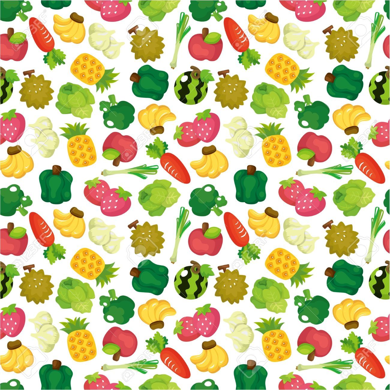 Fruits Vegetable Cute - Vegetable Cute Background , HD Wallpaper & Backgrounds