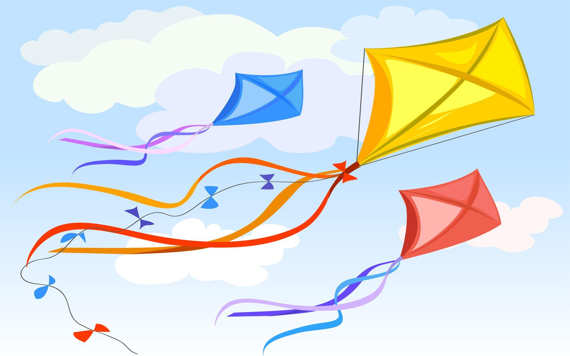 Kite Wallpapers - Kites In The Sky Clipart , HD Wallpaper & Backgrounds