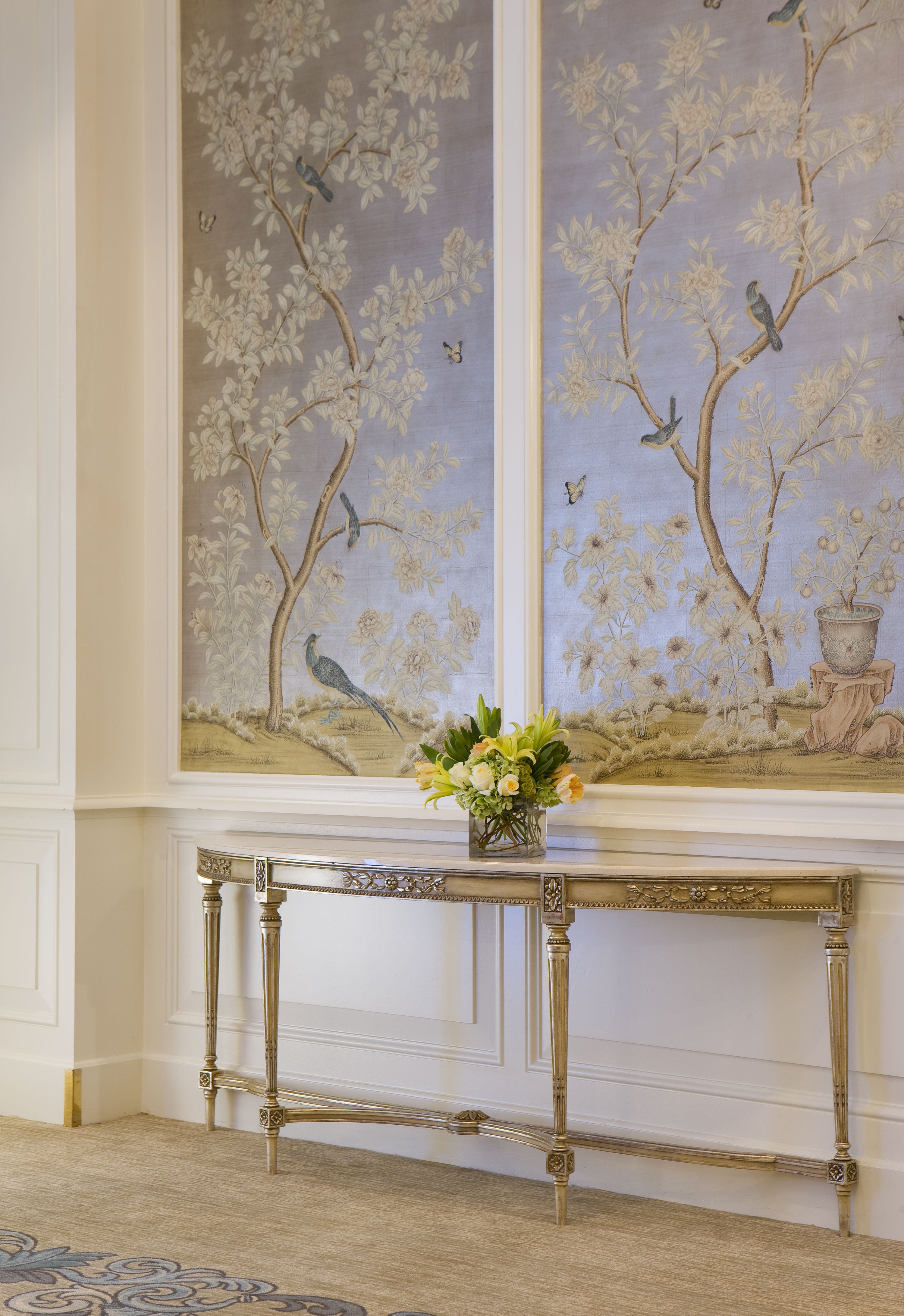 Chinoiserie Hand Painted Wall Panels , HD Wallpaper & Backgrounds