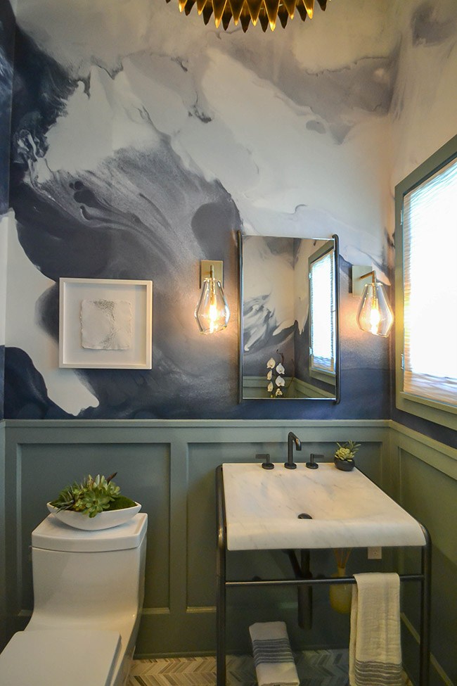 Viyet Powder Rooms Pasadena Show House - Interior Design , HD Wallpaper & Backgrounds