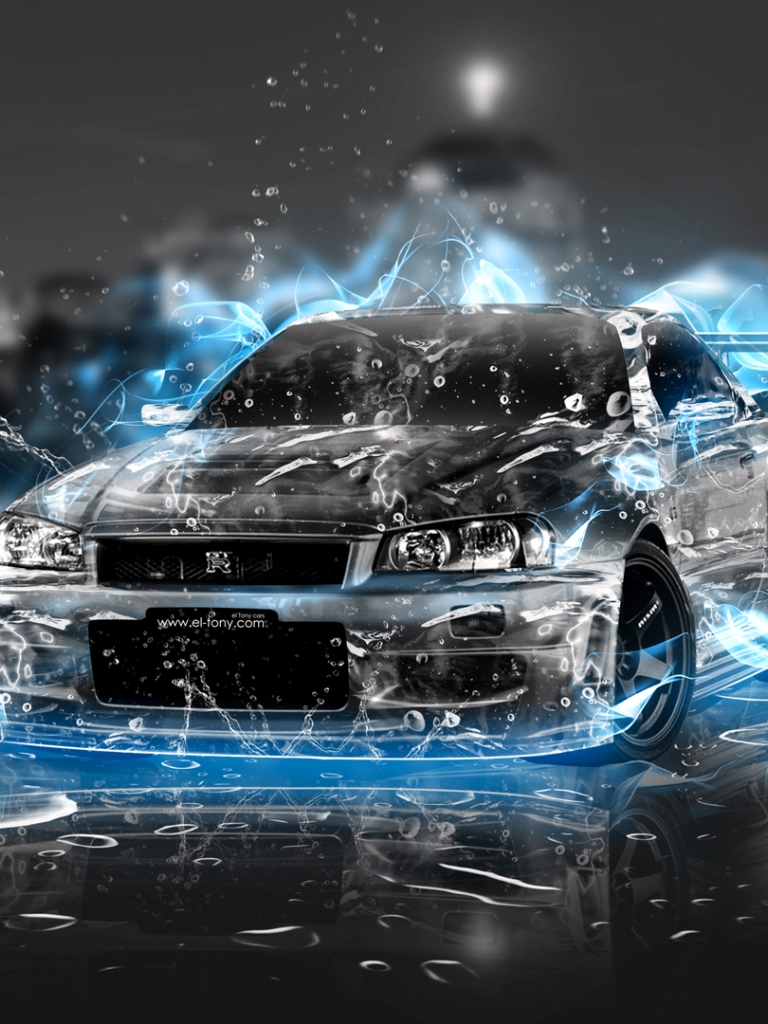 Gambar Wallpaper Mobil Sport Keren - Nissan Gtr 4k Neon , HD Wallpaper & Backgrounds