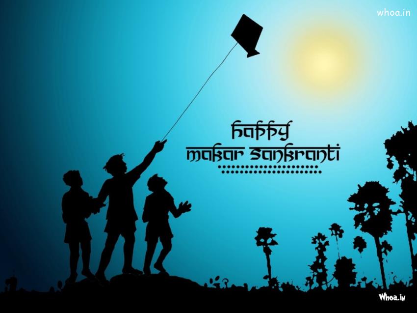 Makar Sankranti Uttarayan Kite Festival Hd 4k Images - Makar Sankranti Images Hd , HD Wallpaper & Backgrounds