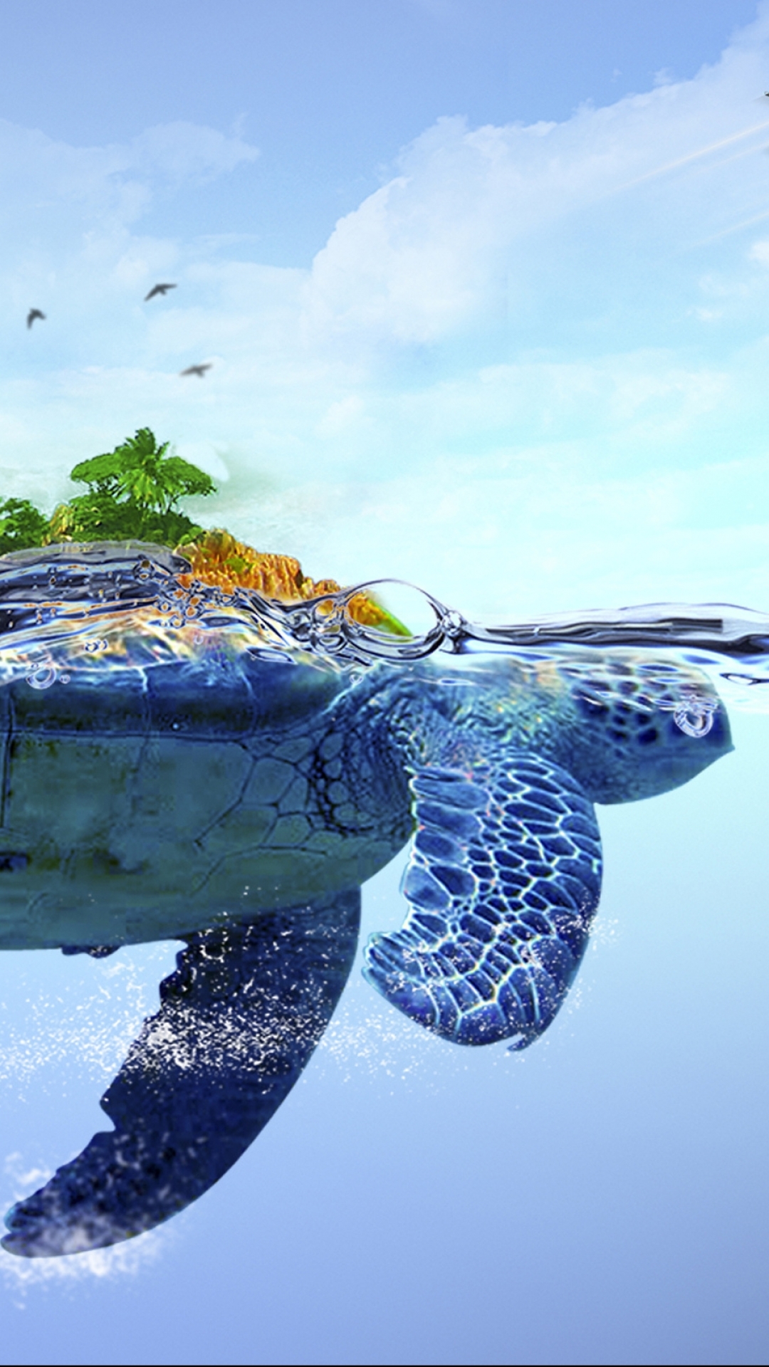 Turtle Iphone Wallpaper - Iphone 7 Sea Turtle , HD Wallpaper & Backgrounds