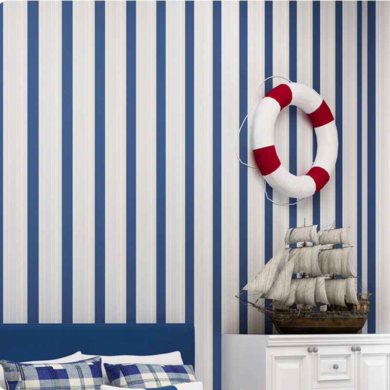 Striped Wallpaper Bedroom Kids , HD Wallpaper & Backgrounds